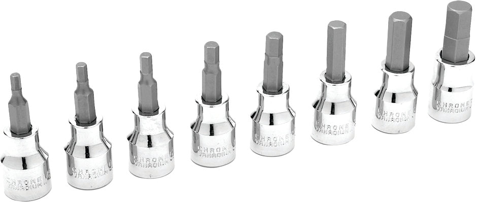 Performance Tool 8 Pc 3/8’’ Sae Hex Bit Set - Watercraft Collection