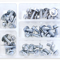 Bolt 8mm Hex Flange Assortment W/16mm Washer 40 Piece Kit - Tires & Wheels