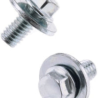 Bolt 8mm Hex Head Flange 6x1.0x12mm W/16mm Washer 10/pk - Tires & Wheels