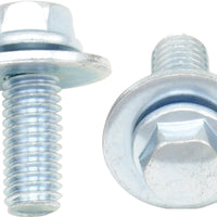 Bolt 8mm Hex Head Flange 6x1.0x16mm W/16mm Washer 10/pk - Tires & Wheels