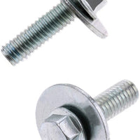 Bolt 8mm Hex Head Flange 6x1.0x20mm W/16mm Washer 10/pk - Tires & Wheels