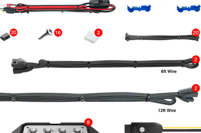 Xk Glow 8pc Rgb Rock Light - Atv Performance Products