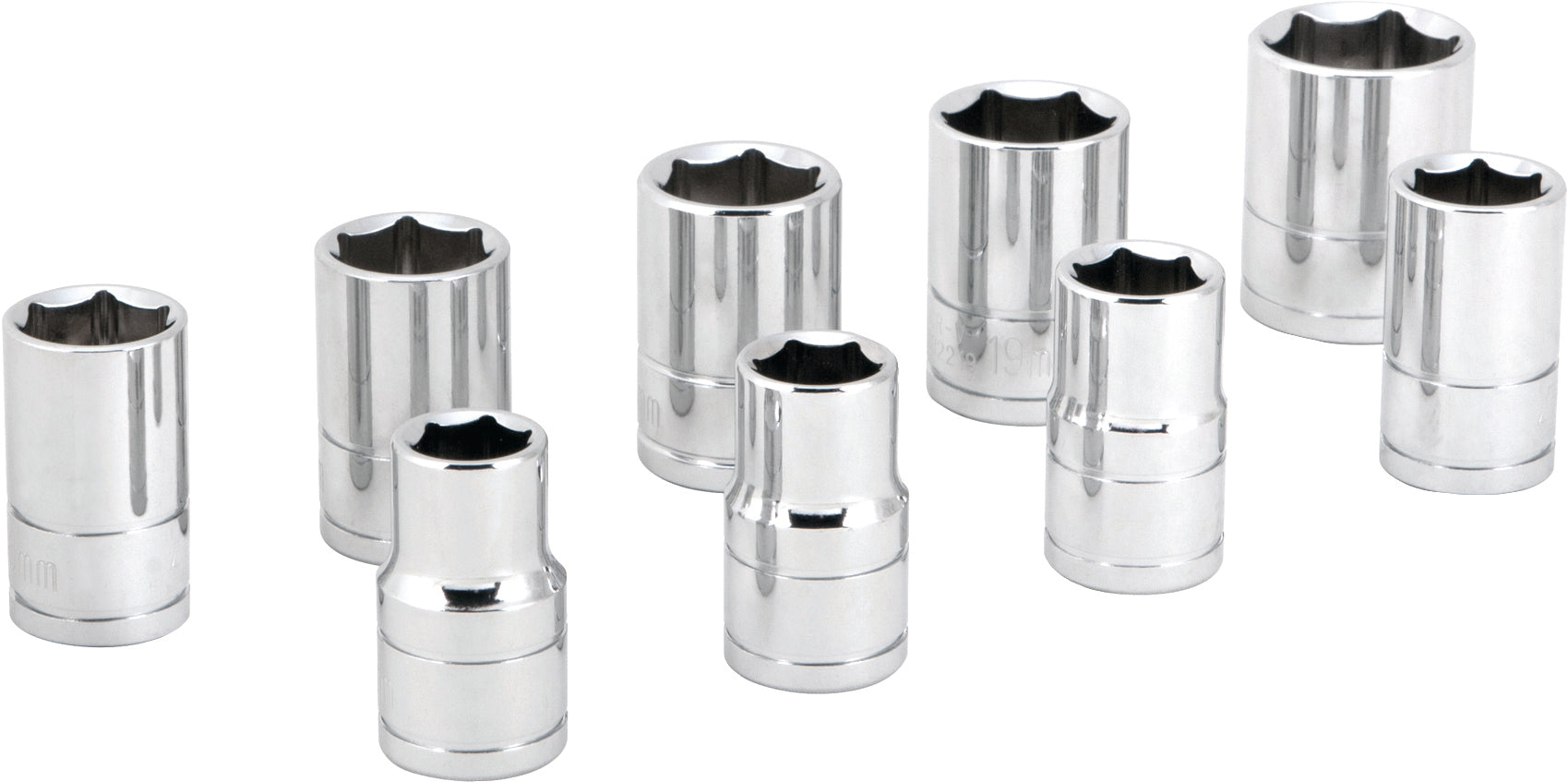 Performance Tool 9 Pc 1/2’’ Met Socket Set Shallow - Watercraft Collection