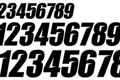 D-cor #9 White 7 Slash Series 3/pk - Black - Offroad Collection