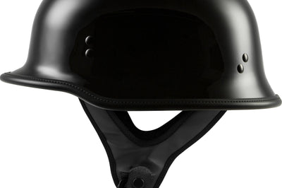 Highway 21 9mm German Beanie Helmet Chrome Xs - Black / 2X-Large - Harddrive Products