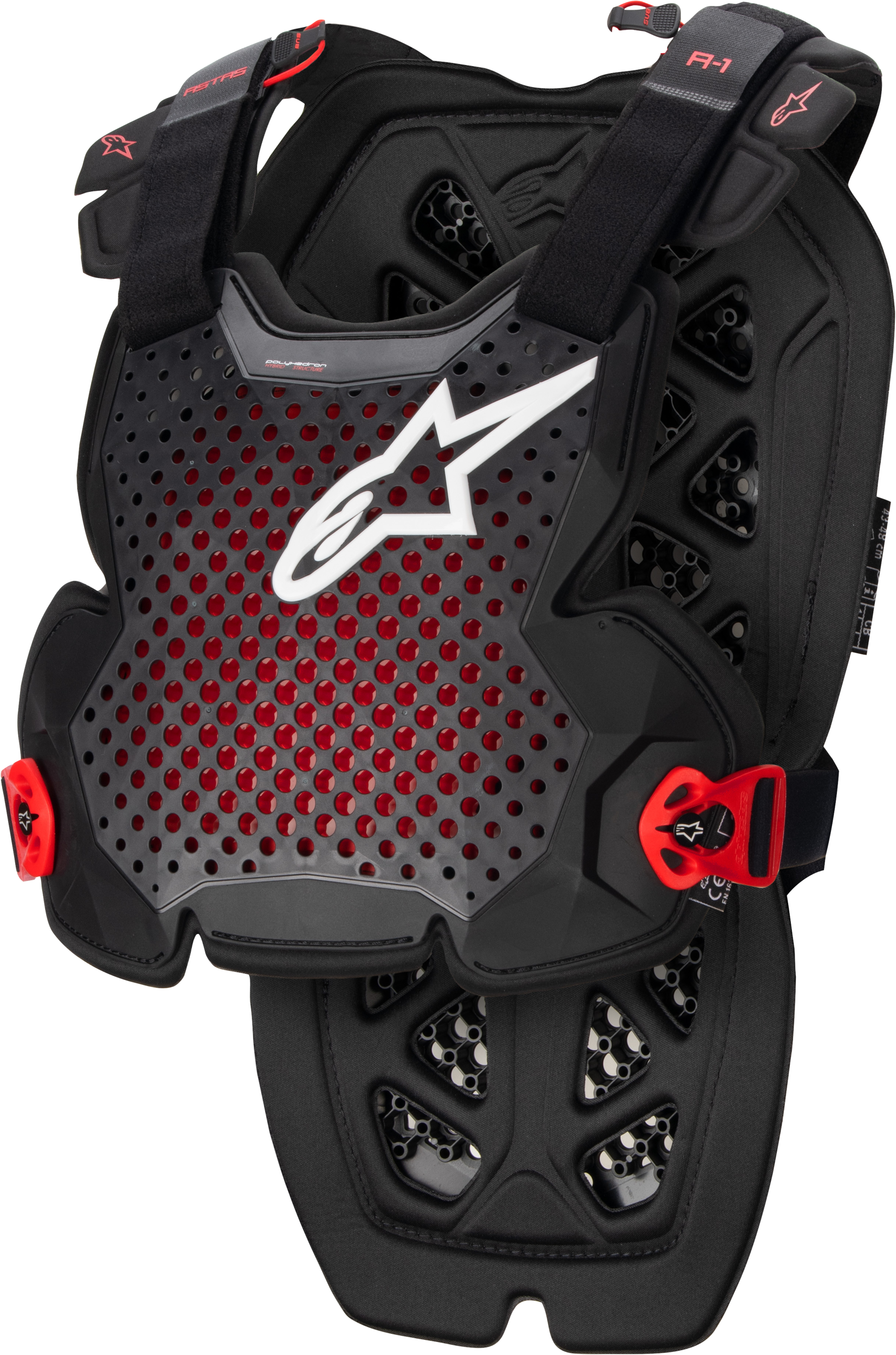 Alpinestars A-1 Chest Protector White/black/red Xl/2x - Anthracite/Black/Red / X-Large - 2X-Large - Apparel Collection