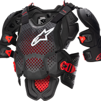 Alpinestars A-10 V2 Full Chest Protector Anthracite/black/red Xl/2x - Anthracite/Black/Red / X-Small - Small - Apparel