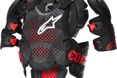 Alpinestars A-10 V2 Full Chest Protector Anthracite/black/red Xl/2x - Anthracite/Black/Red / X-Small - Small - Apparel