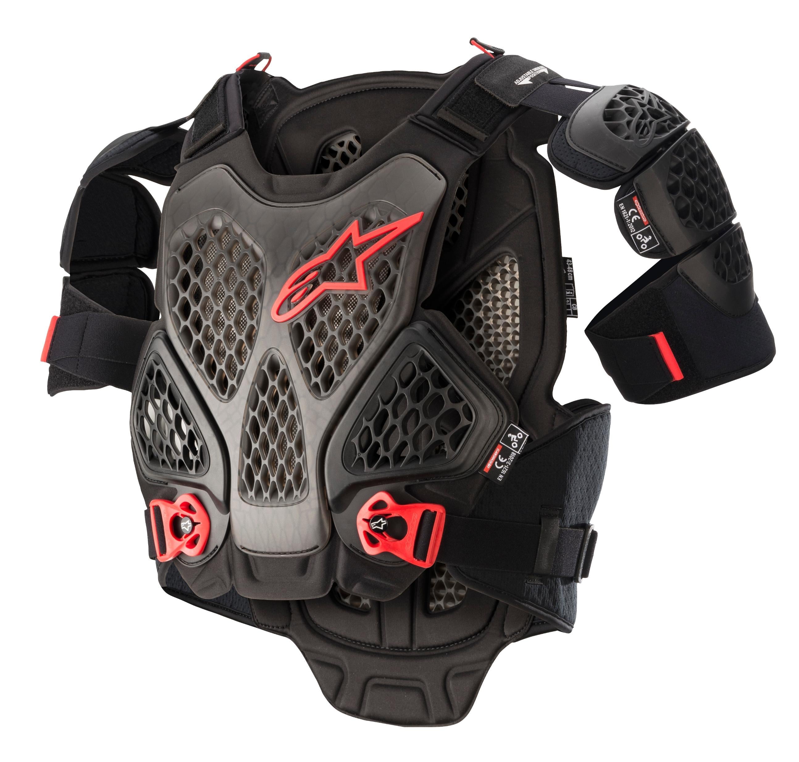Alpinestars A-6 Chest Protector Black/anthracite Xl/2x - Black/Anthracite / Medium - Large - Apparel Collection