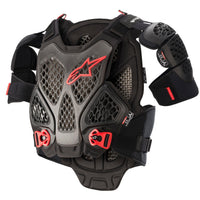 Alpinestars A-6 Chest Protector Black/anthracite Xl/2x - Black/Anthracite / Medium - Large - Apparel Collection