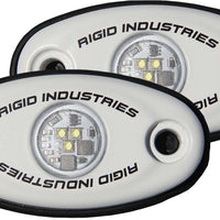 Rigid A-series Low Power White W/amber Led (pair) - Green