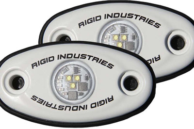 Rigid A-series Low Power White W/amber Led (pair) - Green