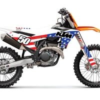 Complete Kit Usa Ktm Sx/F 125 250  Wht Bg