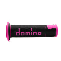 DOMINO RACING A450 Road Racing Grips Black/Fuchsia Pair