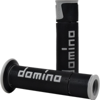DOMINO RACING A450 Road Racing Grips Black/Grey Pair