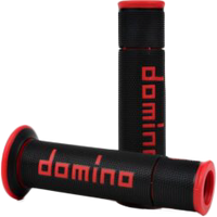 DOMINO RACING A450 Road Racing Grips Black/Red Pair