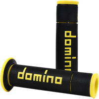 DOMINO RACING A450 Road Racing Grips Black/Yellow Pair