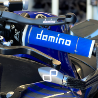 DOMINO RACING A450 Road Racing Grips Blue/White Pair