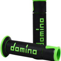 DOMINO RACING A450 Road Racing Grips Green/Black Pair