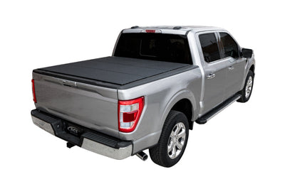 Access 09-18 Ram 1500 / 19+ Classic (w/o Rambox) 5ft 7in LOMAX Trifold Bed Cover - Black Diamond - Tonneau Covers