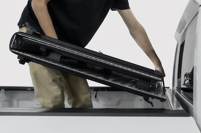 Access 09-18 Ram 1500 / 19+ Classic (w/o Rambox) 5ft 7in LOMAX Trifold Bed Cover - Black Diamond - Tonneau Covers
