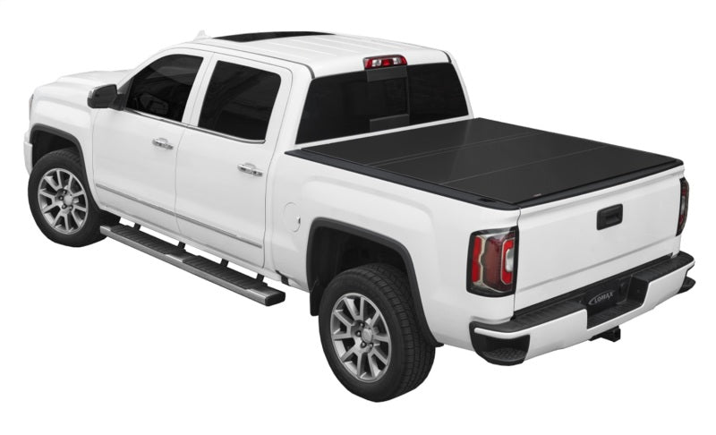 Access LOMAX Tri-Fold Cover 2020 + Chev/GMC Full Size 2500 3500 6ft 8in Standard Bed - Matte Black - Tonneau Covers