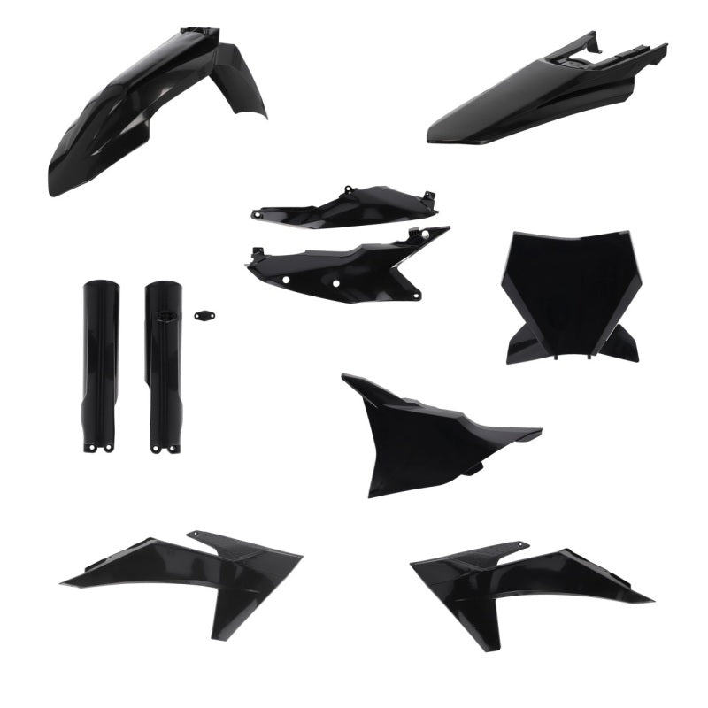 Acerbis 23-24 KTM 125-450 SX/SX-F/XC/XC-F Plastic Kit - Black - Body