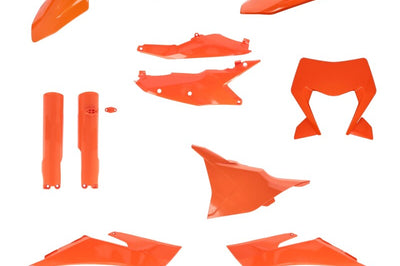 Acerbis 24+ KTM EXC/EXC-F/ XC-F/ XC-W/ XCF-W/ XW-F Plastic Kit - 16 Orange - Body
