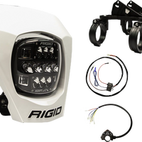 Rigid Adapt Xe Extreme Led Enduro Moto Kit White - Black - Snowmobile Collection