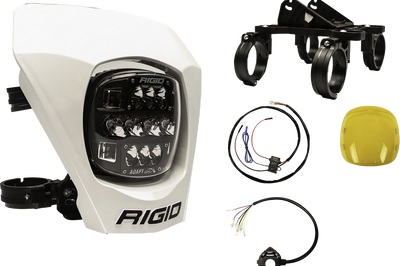 Rigid Adapt Xe Extreme Led Enduro Moto Kit White - Snowmobile Collection