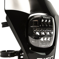 Rigid Adapt Xe Number Repl Plate White Black Snowmobile Collection