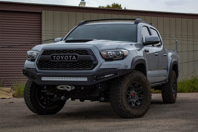 Addictive Desert Designs 16-18 Toyota Tacoma HoneyBadger Front Bumper - Bumpers Grilles & Guards