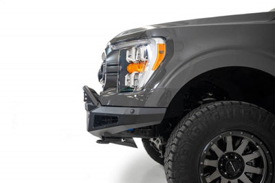 Addictive Desert Designs 2021 Ford F-150 HoneyBadger Front Bumper w/o Top Hoop - Bumpers Grilles & Guards