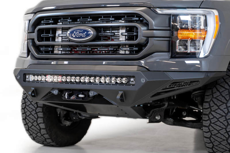 Addictive Desert Designs 2021 Ford F-150 Stealth Fighter Winch Front Bumper - Bumpers Grilles & Guards