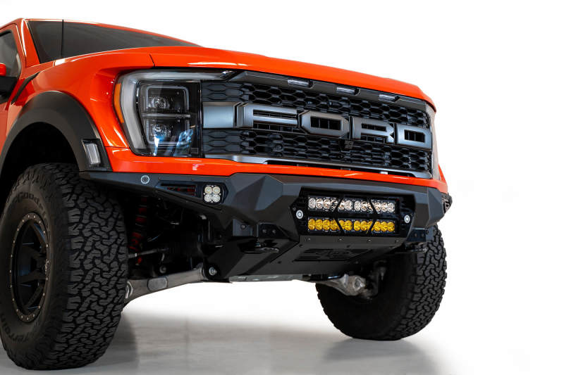 Addictive Desert Designs 2021+ Ford Raptor Bomber Front Bumper w/ Dual 20IN LED Mounts - Bumpers Grilles & Guards