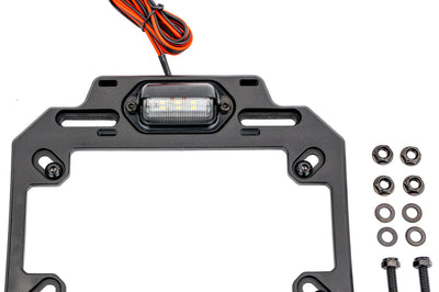 Atv Tek Adjustable License Plate Bracket W/ Led Light - Performance Products