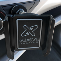 Axia Adjustable Phone Adhesive Surface Mount- Silver - Black - Atv Performance Products