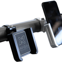 Axia Adjustable Phone Cage Mount- Silver - Black - Atv Performance Products