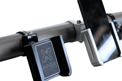Axia Adjustable Phone Cage Mount- Silver - Black - Atv Performance Products