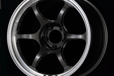 Advan RG-D2 15x7.0 + 30 4-100 Machining & Black Gunmetallic Wheel - Wheels