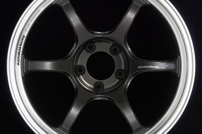 Advan RG-D2 15x7.0 + 30 4-100 Machining & Black Gunmetallic Wheel - Wheels