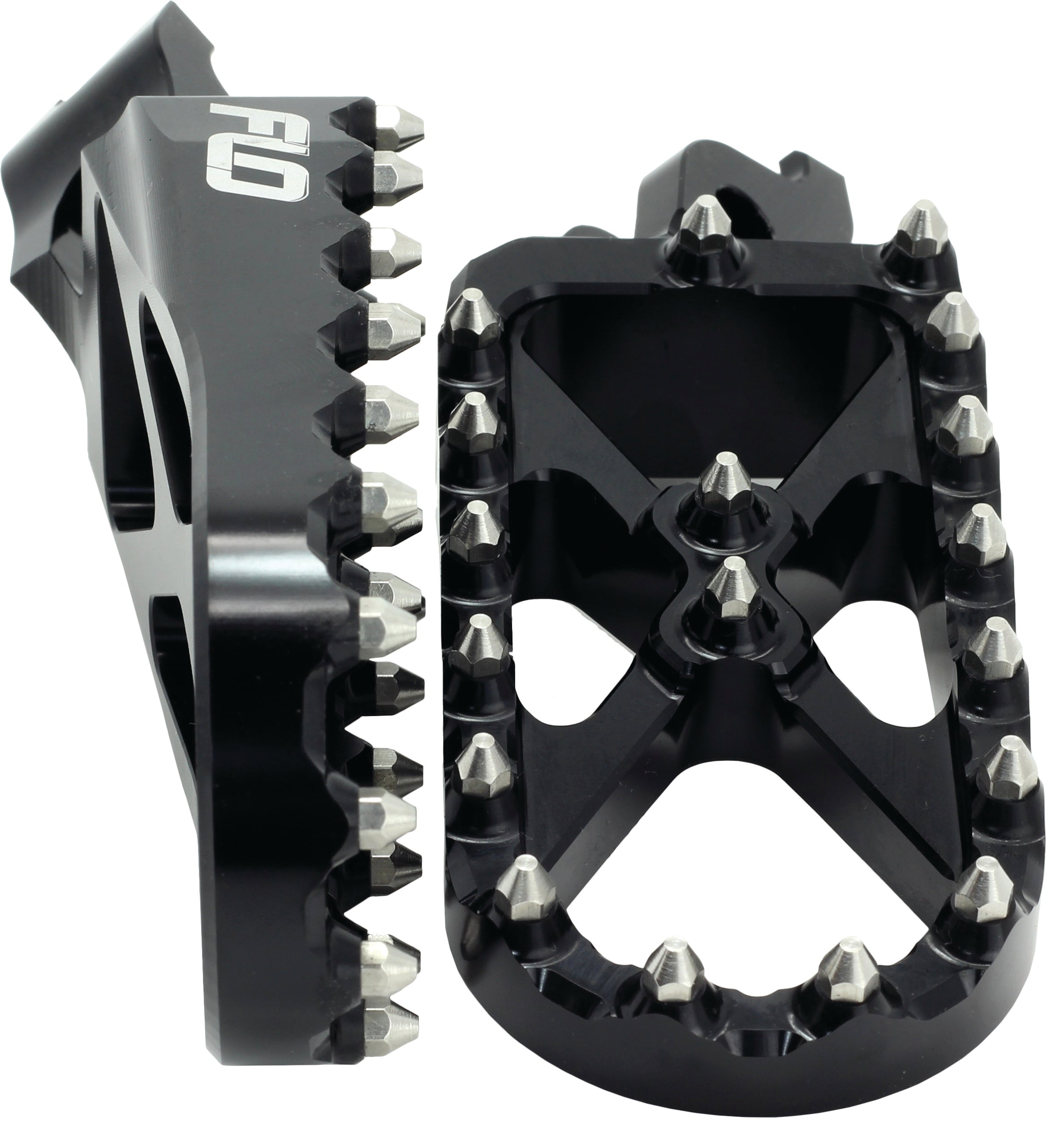 Flo Motorsports Adventure/snow Footpeg Blue - Black - Snowmobile Collection