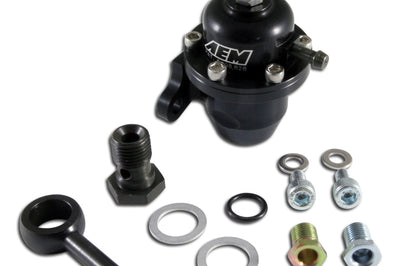 AEM 96-97 Acura CL / 94-97 Accord / 96-00 Civic Ex Black Adjustable Fuel Pressure Regulator - Delivery