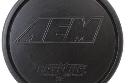 AEM Induction Dryflow Air Filter - Round Tapered - 2.75in Flange ID x 5.5in Base OD 4.75in Top 7.5in H - Filters