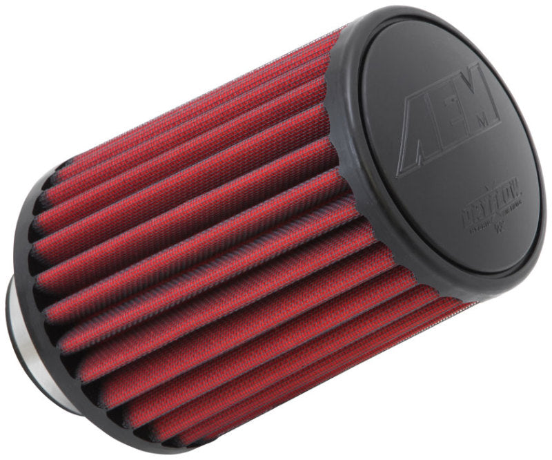 AEM Induction Dryflow Air Filter - Round Tapered - 2.75in Flange ID x 5.5in Base OD 4.75in Top 7.5in H - Filters
