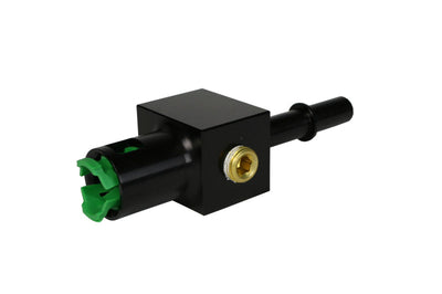 Aeromotive 3/8in Quick Connect with AN-08 port and 1/8in gauge - Fabrication