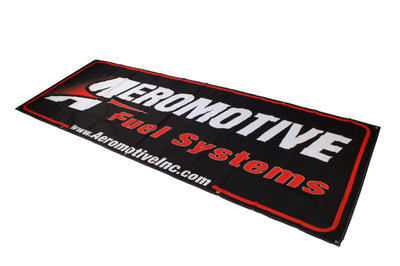 Aeromotive Banner - 32in x 92in (Black/Red) - Marketing
