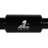Aeromotive In-Line Filter 10AN 10 Micron Microglass Element Bright-Dip Black 2in OD - Fuel Delivery