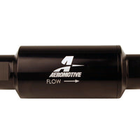 Aeromotive In-Line Filter 10AN 10 Micron Microglass Element Bright-Dip Black 2in OD - Fuel Delivery