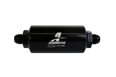 Aeromotive In-Line Filter - (AN -08 Male) 100 Micron Stainless Steel Element - Fuel Delivery